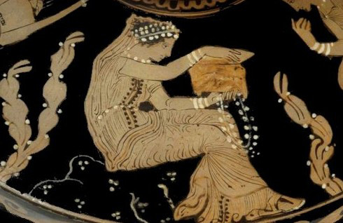 Zeus tarafından insanlığı cezalandırmak için yaratıldığına inanılan, Yunan mitolojisindeki ilk kadın Pandora, içinde kötülüklerin bulunduğuna inanılan kutuyu açarken. Fotoğraf: Üstüngel Arı
